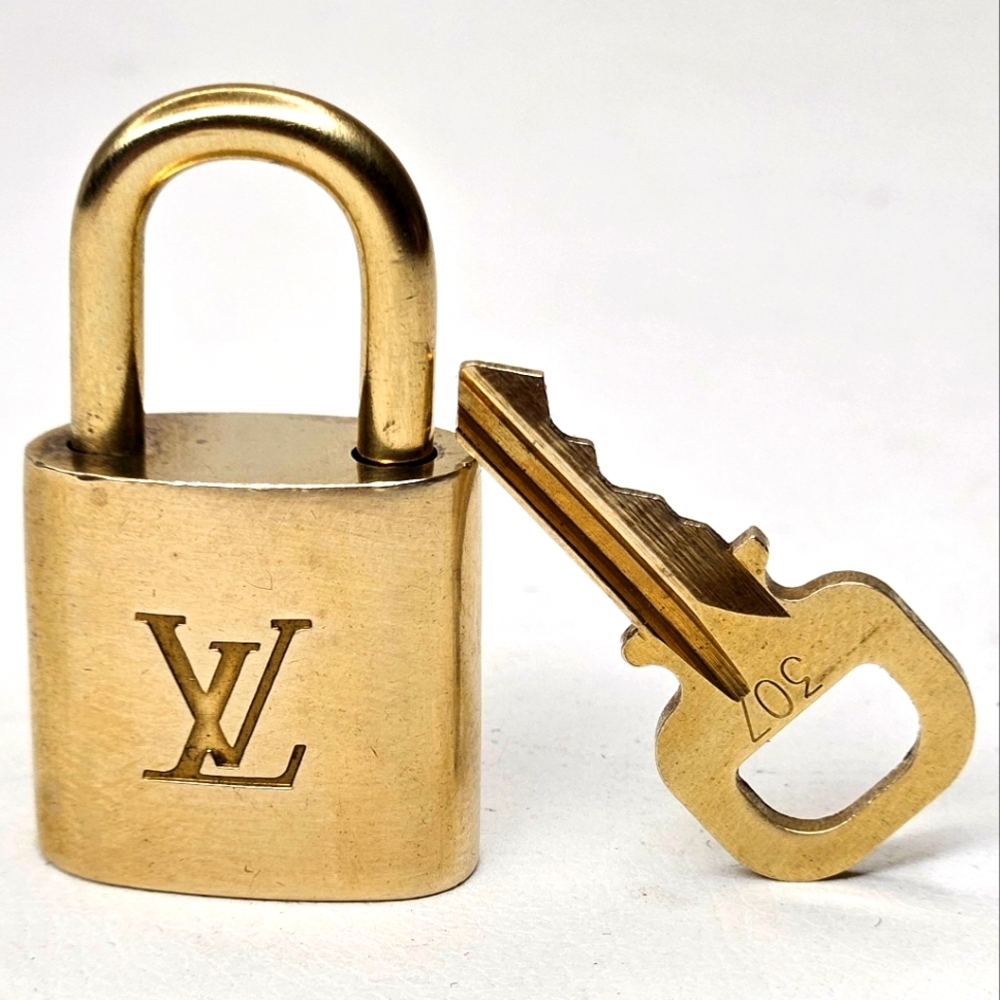 Authentic Louis Vuitton LV Monogram Lock & Key